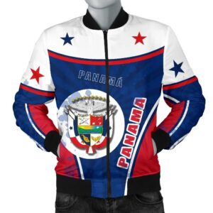 Panama Men Bomber Jacket Circle Stripes Flag Version K13 Bomber Jacket