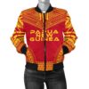Papua New Guinea Flag Polynesian Chief Women'S Bomber Jacket - Bn10 Bomber Jacket