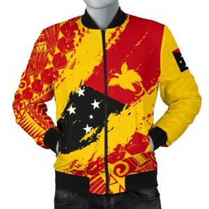 Papua New Guinea Men's Bomber Jacket - Nora Style J9 Bomber Jacket