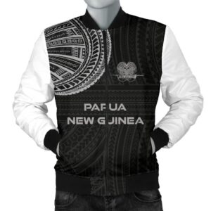 Papua New Guinea Men's Bomber Jacket Polynesian Tattoo Style A27 Bomber Jacket