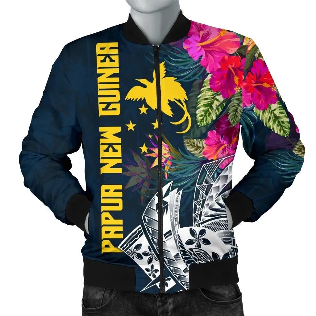 Papua New Guinea Men's Bomber Jacket - Summer Vibes - BN15 Bomber Jacket Papua New Guinea Men's Bomber Jacket - Summer Vibes - BN15 Bomber Jacket