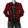 Papua New Guinea Women Bomber Jacket - Polynesian Tattoo Red - BN0110 Bomber Jacket