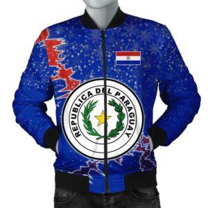 Paraguay Christmas Coat Of Arms Men Bomber Jacket  X Style J78 Bomber Jacket