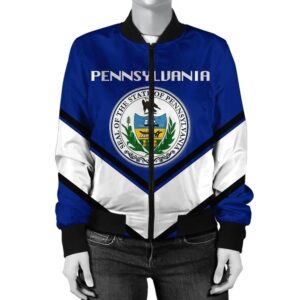 Pennsylvania Coat Of Arms Women Bomber Jacket Lucian Style JW5 Bomber Jacket