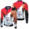 Pennywise It Smiling Dancing Cloud Halloween Horror Movie 3D T Shirt Hoodie Sweater Jersey Bomber Jacket Model 4695 Bomber Jacket