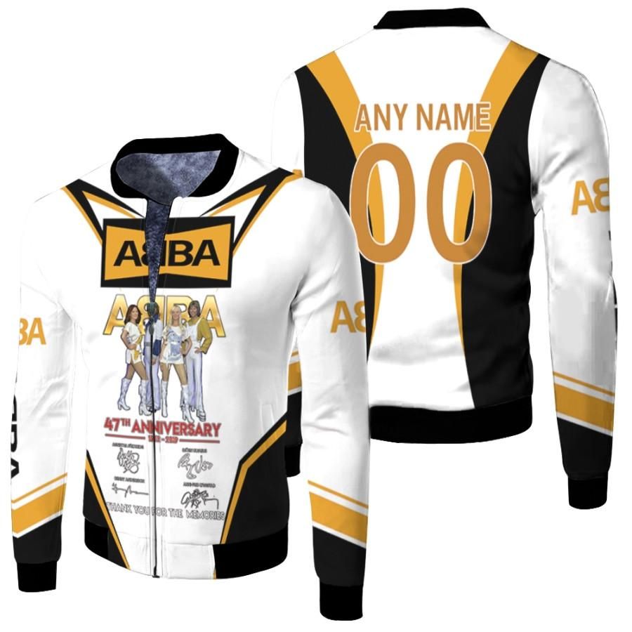 Personalized #00 ABBA 47th Anniversary 1972 2019 Member Band Signed Thank You For The Memories gift for ABBA fans Bomber Jacket Personalized #00 ABBA 47th Anniversary 1972 2019 Member Band Signed Thank You For The Memories gift for ABBA fans Bomber Jacket