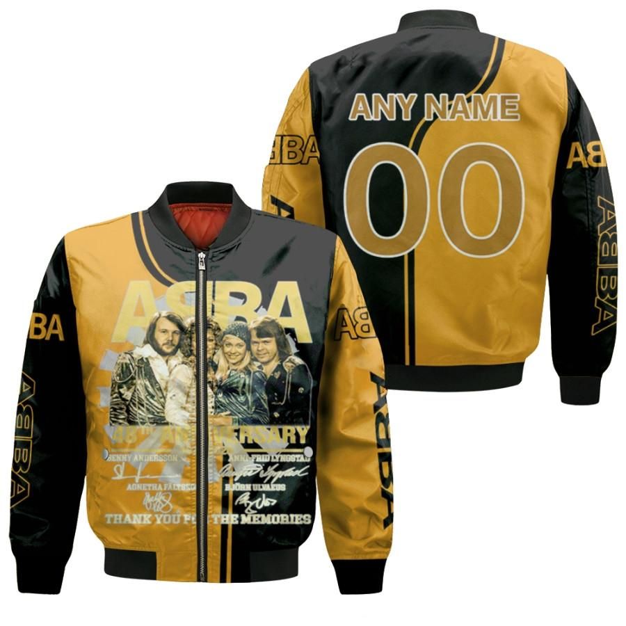 Personalized #00 ABBA 48th Anniversary 1972 2020 Thank you For The Memorise Swedish Pop Music Band gift for ABBA fans Bomber Jacket Personalized #00 ABBA 48th Anniversary 1972 2020 Thank you For The Memorise Swedish Pop Music Band gift for ABBA fans Bomber Jacket