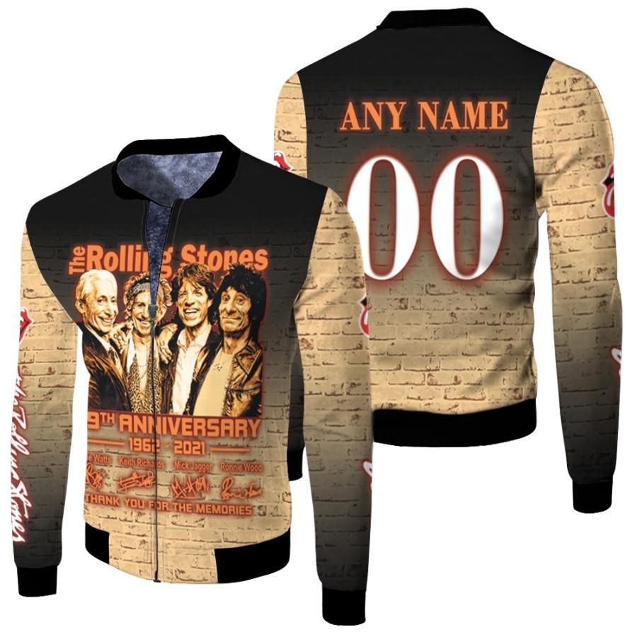 Personalized #00 The Rolling Stones 59th Anniversary 1962 2021 Member Band Signed Thank You gift for Rolling Stones fans Bomber Jacket Personalized #00 The Rolling Stones 59th Anniversary 1962 2021 Member Band Signed Thank You gift for Rolling Stones fans Bomber Jacket