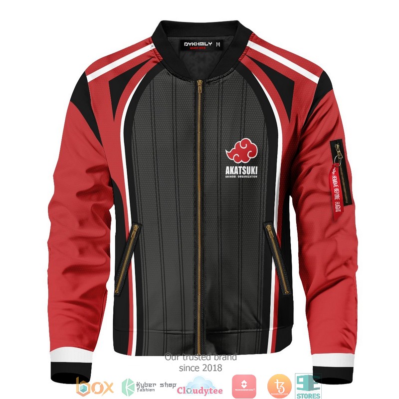 Personalized Akatsuki Shinobi Bomber Jacket Personalized Akatsuki Shinobi Bomber Jacket
