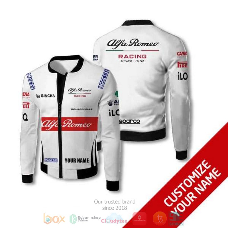 Personalized Alfa Romeo Racing Since 1910 Custom Bomber Jacket Personalized Alfa Romeo Racing Since 1910 Custom Bomber Jacket