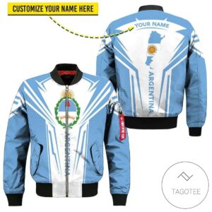 Personalized Argentina Map 3D Bomber Jacket