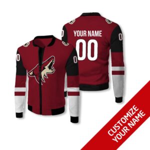 Personalized Arizona Coyotes Nhl Custom Bomber Jacket