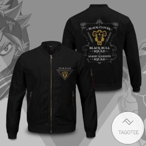 Personalized Black Bull Squad Bomber Jacket