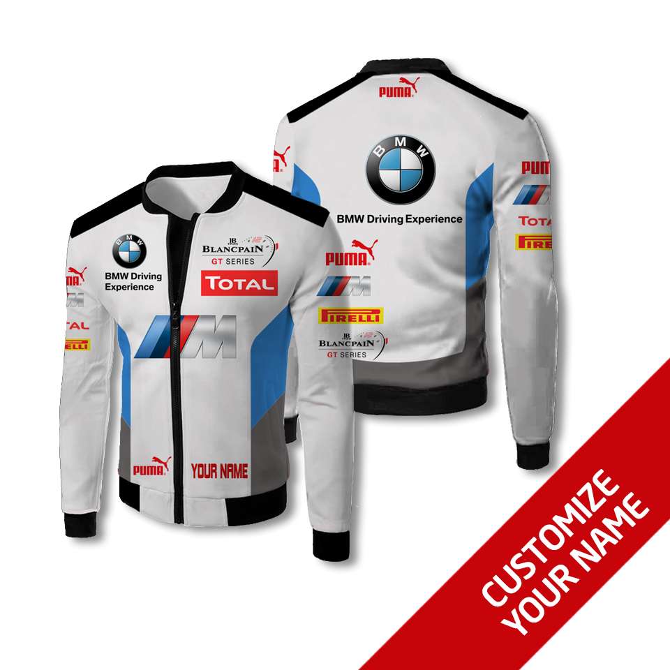 Personalized Bmw Driving Experience Total Custom Bomber Jacket Personalized Bmw Driving Experience Total Custom Bomber Jacket