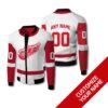 Personalized Calgary Flames Nhl White Red Custom Bomber Jacket