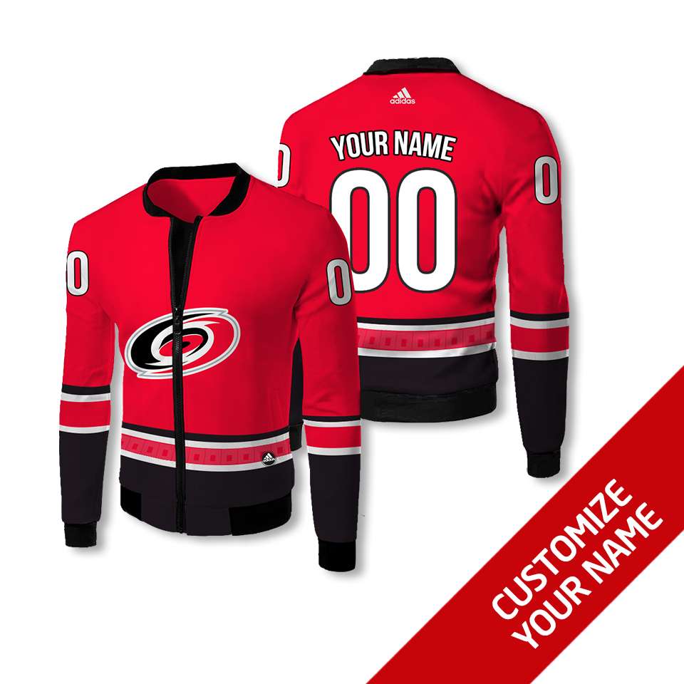 Personalized Carolina Hurricanes Nhl Custom Bomber Jacket Personalized Carolina Hurricanes Nhl Custom Bomber Jacket