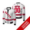 Personalized Carolina Hurricanes Nhl White Custom Bomber Jacket
