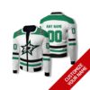 Personalized Dallas Stars Nhl White Custom Bomber Jacket