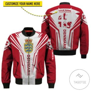 Personalized Denmark Map 3D Bomber Jacket