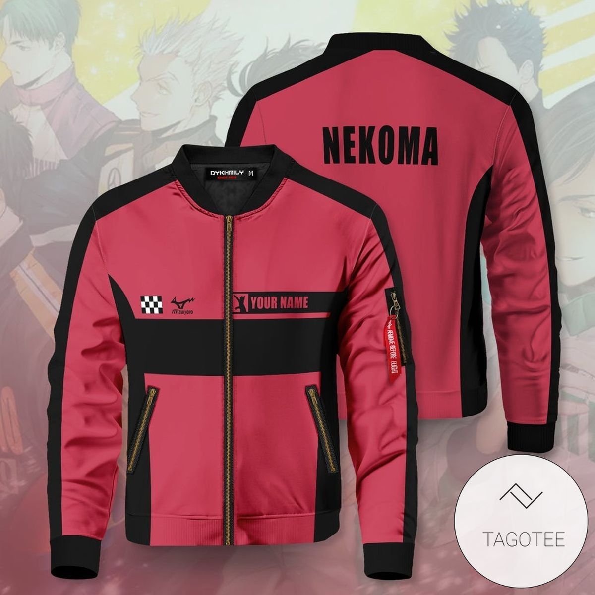Personalized F1 Nekoma Bomber Jacket Personalized F1 Nekoma Bomber Jacket