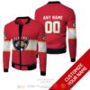 Personalized Florida Panthers Nhl Custom Red Bomber Jacket