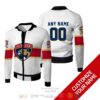 Personalized Florida Panthers Nhl Custom White Bomber Jacket
