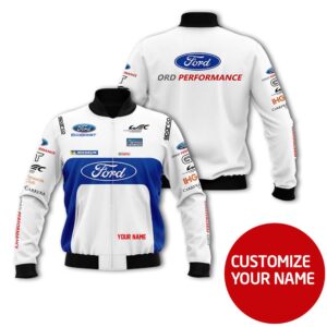 Personalized Ford Ecoboost Custom Bomber Jacket