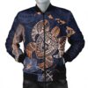 Personalized - Hawaii Polynesian Aloha Po Turtle Hibiscus Tropical Bomber Jacket -  - AH - J6R Bomber Jacket