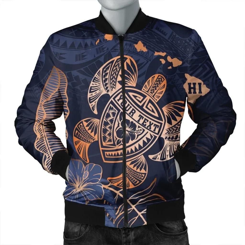 Personalized - Hawaii Polynesian Aloha Po Turtle Hibiscus Tropical Bomber Jacket - - AH - J6R Bomber Jacket Personalized - Hawaii Polynesian Aloha Po Turtle Hibiscus Tropical Bomber Jacket - - AH - J6R Bomber Jacket
