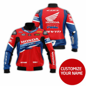 Personalized Honda Hrc Custom Bomber Jacket