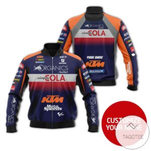 Personalized Ktm Moto Speeds Branded Unisex Racing 3D Bomber Jacket