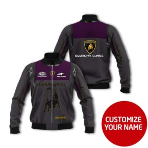 Personalized Lamborghini Arai Helmet Racing Specialities Custom Bomber Jacket