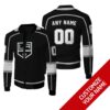 Personalized Los Angeles Kings Black Nhl Custom Bomber Jacket