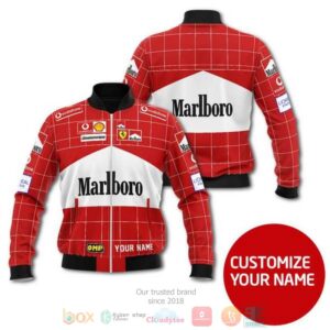 Personalized Marlboro Omp Red Custom Bomber Jacket