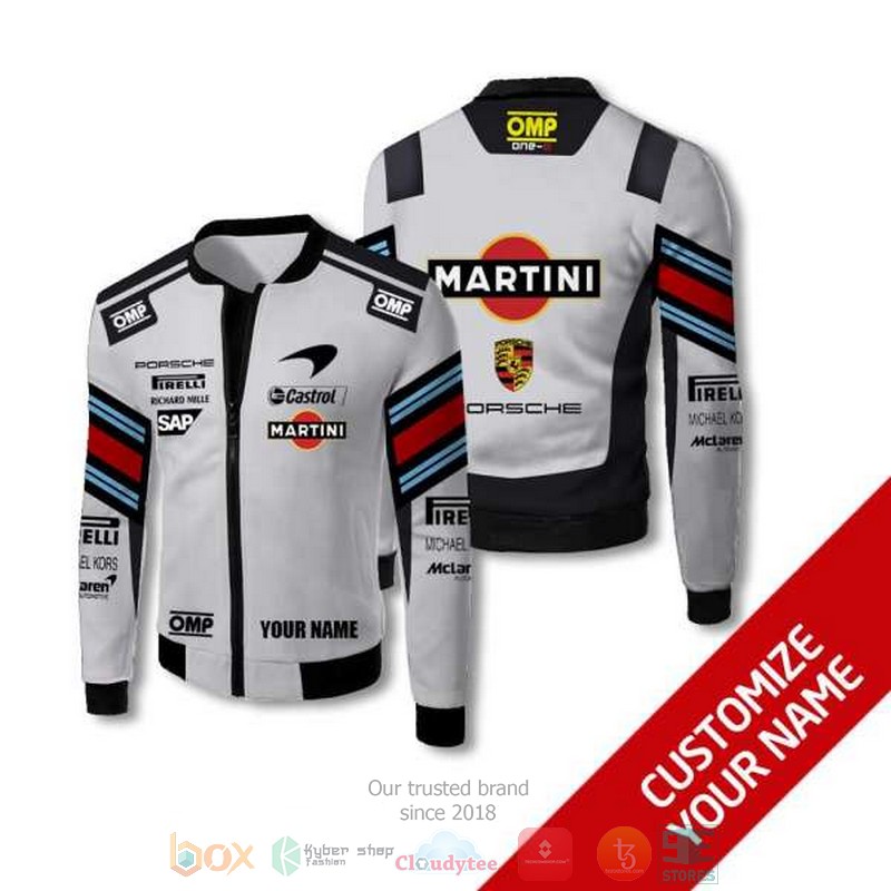 Personalized Martini Castrol Omp Custom Bomber Jacket Personalized Martini Castrol Omp Custom Bomber Jacket