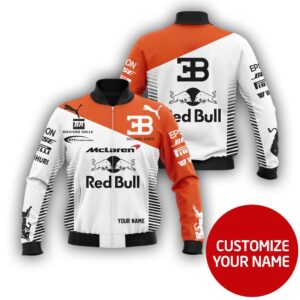 Personalized Mclaren Michael Kors Red Bull Custom Bomber Jacket