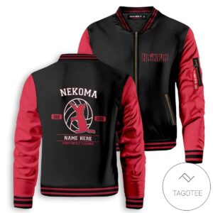 Personalized Nekoma Constantly Flowing Bomber Jacket