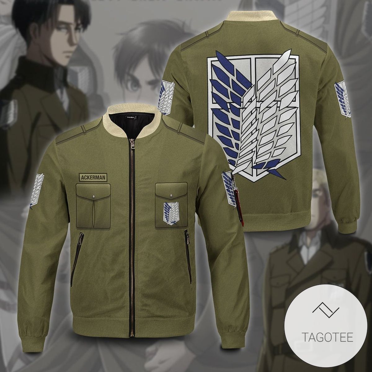 Personalized New Survey Corps Uniform Bomber Jacket Personalized New Survey Corps Uniform Bomber Jacket