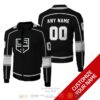 Personalized Nhl Los Angeles Kings Custom Black Bomber Jacket