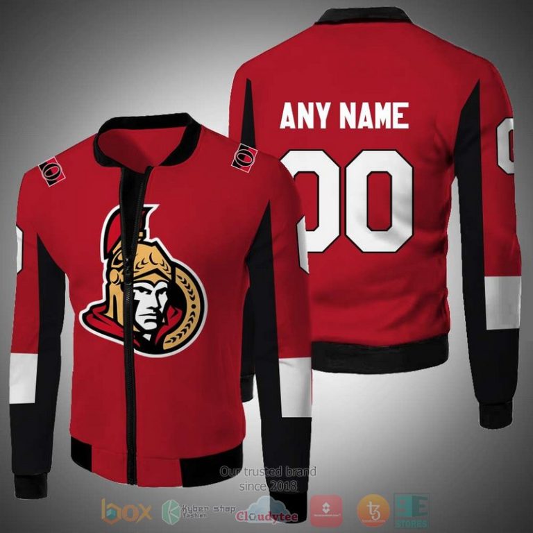 Personalized-Nhl-Ottawa-Senators-Logo-Custom-Red-Bomber-Jacket-1
