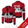 Personalized Nhl Ottawa Senators Red Custom Bomber Jacket