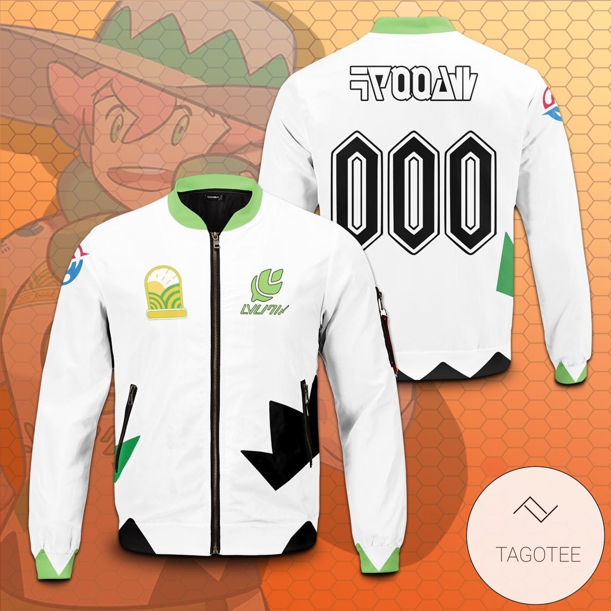 Personalized Poke Grass Uniform Bomber Jacket 2 Personalized Poke Grass Uniform Bomber Jacket 2