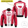 Personalized Poland Map 3D Bomber Jacket