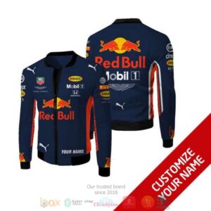 Personalized Red Bull Mobill1 Honda Custom Bomber Jacket