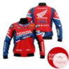 Personalized Red Honda Branded Unisex Racing 3D Bomber Jacket