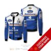 Personalized Rothman Racing Nacional Blue White Custom Bomber Jacket
