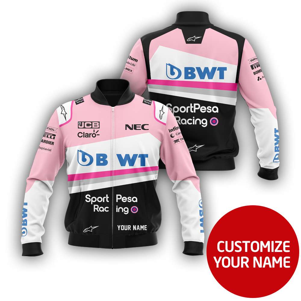 Personalized Sportpesa Racing Bwt Custom Bomber Jacket Personalized Sportpesa Racing Bwt Custom Bomber Jacket
