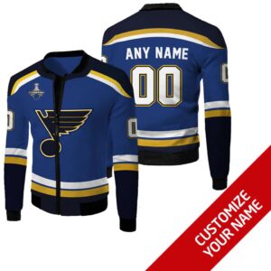 Personalized St Louis Blues Nhl Custom Bomber Jacket
