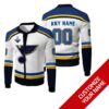 Personalized St Louis Blues Nhl White Custom Bomber Jacket