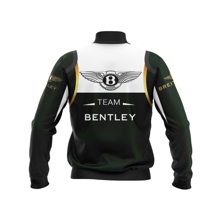 Personalized-Team-Bentley-Breitling-Dark-Green-Custom-Bomber-Jacket-1